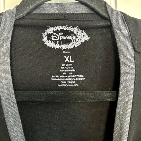 Disney Mickey Mouse Ringer Tee XL Black Red Classic Retro Kidcore Casual Fun - Picture 5 of 7